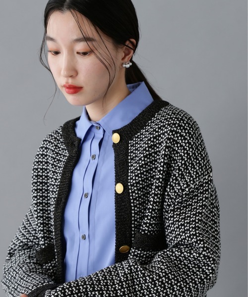 N.（N. Natural Beauty Basic）（エヌエヌナチュラルビューティーベーシック）の「バックプリーツショートシャツ（シャツ/ブラウス・レディース・ベージュ/オフホワイト/ブルー・MEDIUM）」の5枚目の写真