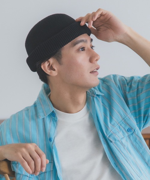 polcadot（ポルカドット）の「LINEN MIX REFRESHING THERMO ROLL CAP/サーモ ロールキャップ（キャップ・メンズ・ブラック/グレー/ベージュ・FREE）」の20枚目の写真