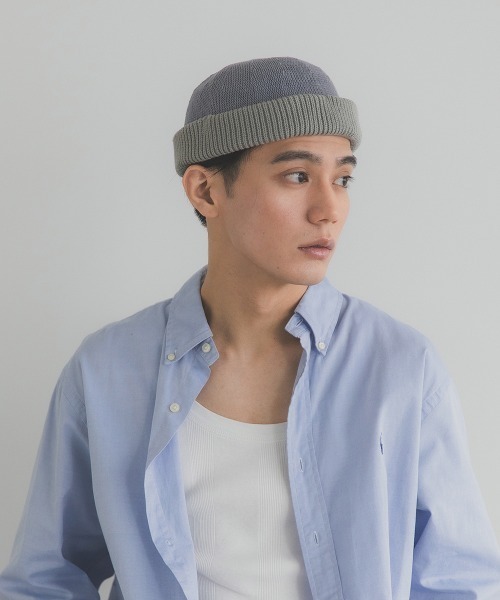 polcadot（ポルカドット）の「LINEN MIX REFRESHING THERMO ROLL CAP/サーモ ロールキャップ（キャップ・メンズ・ブラック/グレー/ベージュ・FREE）」の11枚目の写真
