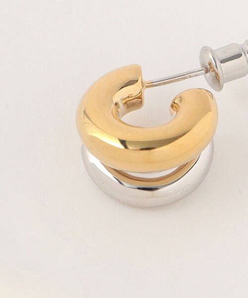 ピアス SSIL 2 Line Hoops_S SSIL＞X ROW 2 LINE HOOPS
