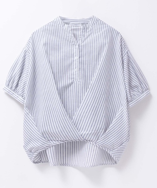 NAVY（ネイビー）の「nAvy 裾タックスキッパーブラウス（シャツ/ブラウス・レディース・オレンジ/ブルー系その他/ホワイト系その他・M/L）」の19枚目の写真