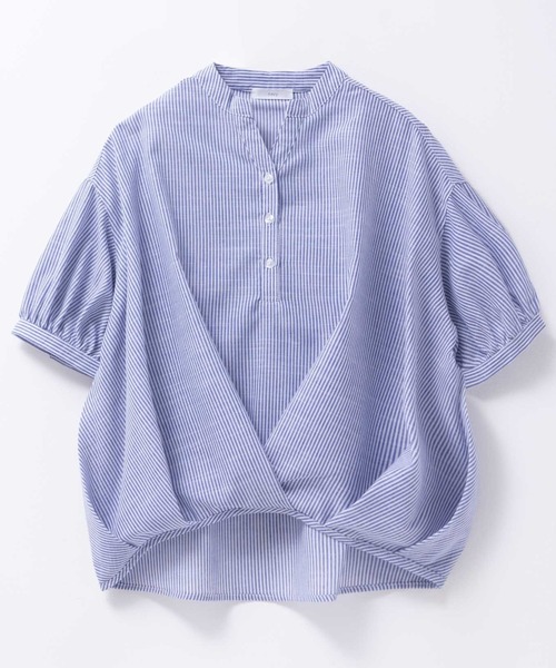 NAVY（ネイビー）の「nAvy 裾タックスキッパーブラウス（シャツ/ブラウス・レディース・オレンジ/ブルー系その他/ホワイト系その他・M/L）」の21枚目の写真