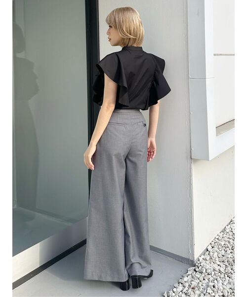 MURUA（ムルーア）の「2WAYウエストタックワイドパンツ（その他パンツ・レディース・ブラック/グレー・1/2）」の10枚目の写真
