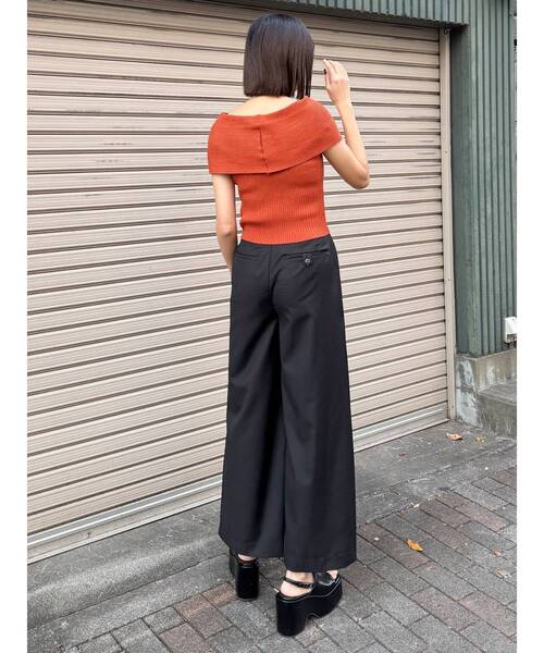 MURUA（ムルーア）の「2WAYウエストタックワイドパンツ（その他パンツ・レディース・ブラック/グレー・1/2）」の20枚目の写真