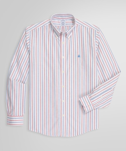 Brooks Brothers USA製 オックスフォード　ストライプシャツ オックスフォード キャンディストライプ ドレスシャツ Regular