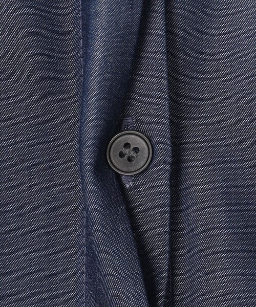 UNFILO（アンフィーロ）の「シャンブレーデニム ギャザーブラウス（シャツ/ブラウス・レディース・ネイビー系・LARGE/SMALL/MEDIUM）」の9枚目の写真