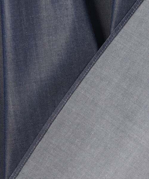UNFILO（アンフィーロ）の「シャンブレーデニム ギャザーブラウス（シャツ/ブラウス・レディース・ネイビー系・LARGE/SMALL/MEDIUM）」の10枚目の写真