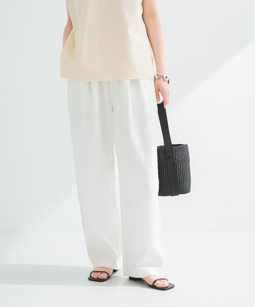 【美品】かぐれ アーバンリサーチ　コットンサルエルイージーパンツ 近年 ベージュ 美品】かぐれ アーバンリサーチ コットンサルエルイージーパンツ