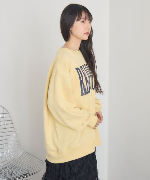 RETRO GIRL（レトロガール）の「クラックプリントトレーナー（スウェット・レディース・ダークブルー/イエロー/ホワイト系その他・FREE）」の10枚目の写真