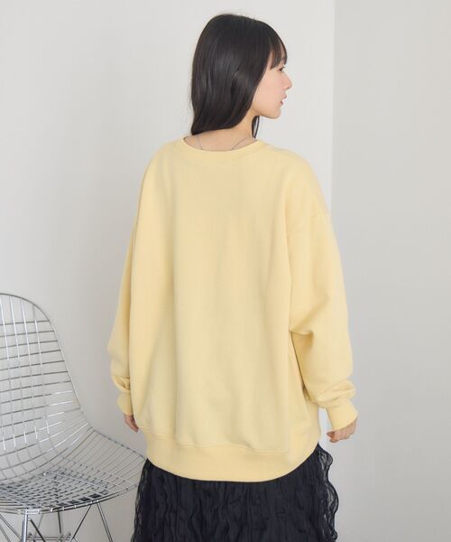 RETRO GIRL（レトロガール）の「クラックプリントトレーナー（スウェット・レディース・ダークブルー/イエロー/ホワイト系その他・FREE）」の12枚目の写真