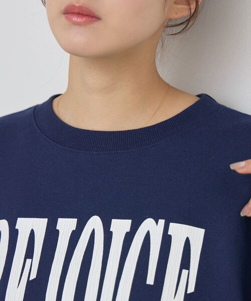 RETRO GIRL（レトロガール）の「クラックプリントトレーナー（スウェット・レディース・ダークブルー/イエロー/ホワイト系その他・FREE）」の14枚目の写真