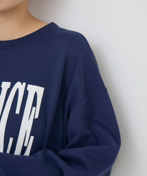 RETRO GIRL（レトロガール）の「クラックプリントトレーナー（スウェット・レディース・ダークブルー/イエロー/ホワイト系その他・FREE）」の15枚目の写真