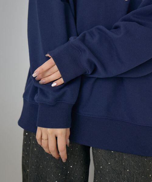 RETRO GIRL（レトロガール）の「クラックプリントトレーナー（スウェット・レディース・ダークブルー/イエロー/ホワイト系その他・FREE）」の18枚目の写真