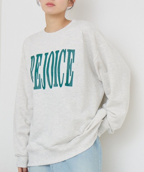 RETRO GIRL（レトロガール）の「クラックプリントトレーナー（スウェット・レディース・ダークブルー/イエロー/ホワイト系その他・FREE）」の2枚目の写真