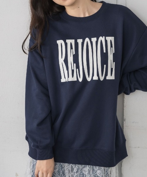 RETRO GIRL（レトロガール）の「クラックプリントトレーナー（スウェット・レディース・ダークブルー/イエロー/ホワイト系その他・FREE）」の3枚目の写真