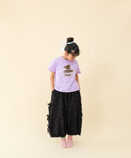 unica(ユニカ)の「ビートベアーphotoT(Tシャツ/カットソー・キッズ・オフホワイト/ライトパープル・S/M/L/XL)」の8枚目の写真