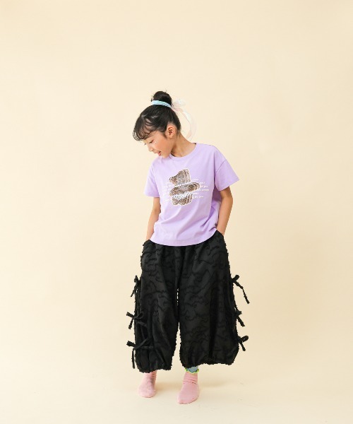 unica(ユニカ)の「ビートベアーphotoT(Tシャツ/カットソー・キッズ・オフホワイト/ライトパープル・S/M/L/XL)」の10枚目の写真