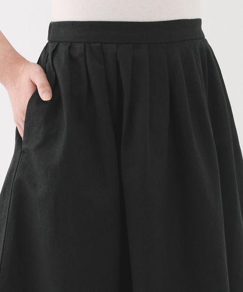 無印良品（ムジルシリョウヒン）の「婦人　ヘンプ　コットンイージーロングスカート（スカート・レディース・イエロー/ブラック/グレー系・XL/L/M/S）」の21枚目の写真