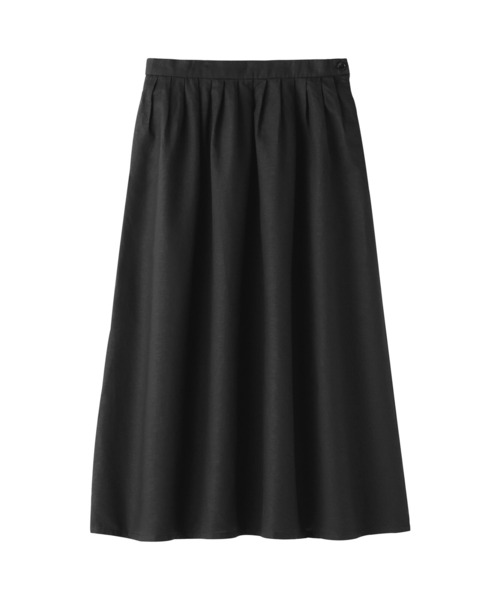 ナゴンスタンス ストレッチコットン イージーフレアスカート 変形 36 黒 nagonstans 美品 24SS ナゴンスタンス depth flare skirt
