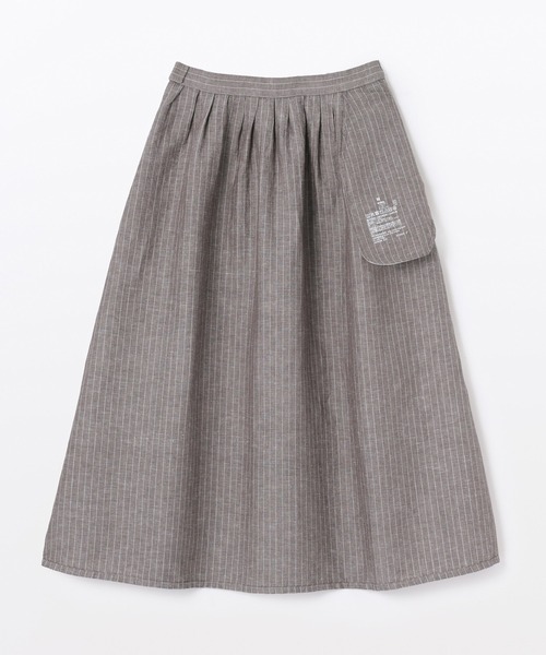 無印良品（ムジルシリョウヒン）の「婦人　ヘンプ　コットンイージーロングスカート（スカート・レディース・イエロー/ブラック/グレー系・XL/L/M/S）」の17枚目の写真