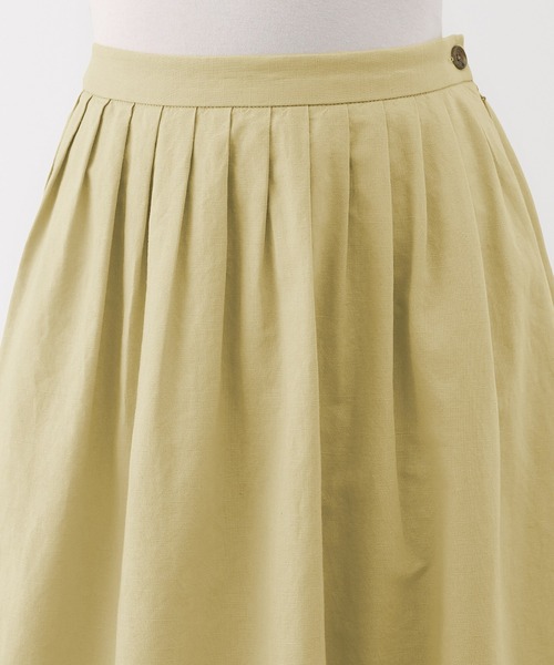 無印良品（ムジルシリョウヒン）の「婦人　ヘンプ　コットンイージーロングスカート（スカート・レディース・イエロー/ブラック/グレー系・XL/L/M/S）」の10枚目の写真