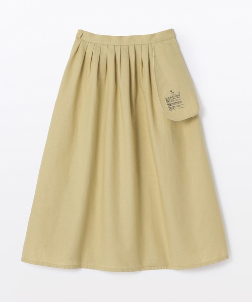 無印良品（ムジルシリョウヒン）の「婦人　ヘンプ　コットンイージーロングスカート（スカート・レディース・イエロー/ブラック/グレー系・XL/L/M/S）」の13枚目の写真