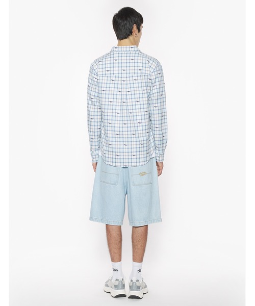 Maison Kitsune(メゾンキツネ)の「DOUBLE POCKET SKATE SHIRT(シャツ/ブラウス・メンズ・グリーン系その他/ブルー系その他・L/M/S/XL/XS)」の13枚目の写真