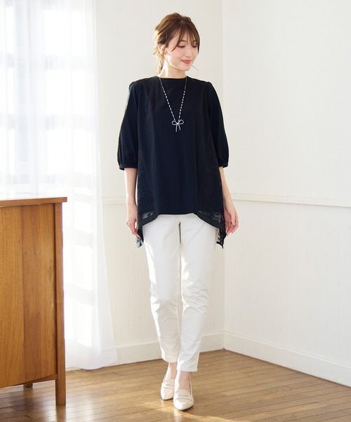 Rose Tiara - ⬇最終値下げ⬇バックリボンボーダーカットソー バックリボンボーダーカットソー | ローズティアラ(Rose Tiara