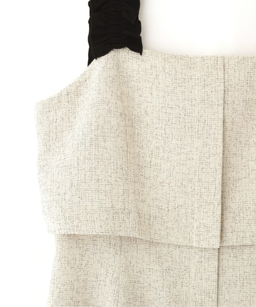 新品未使用 JILLSTUART フリルショルダージャンスカ グレー ジルバイジルスチュアート JILL by JILLSTUART フリルショルダー