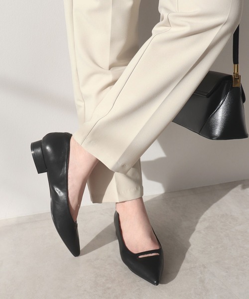 Futier land（フューティアランド）の「踵もちもちフィットフロントカットアウトパンプス（パンプス・レディース・アイボリー/ブラック/シルバー・36/37/38/39/40）」の7枚目の写真