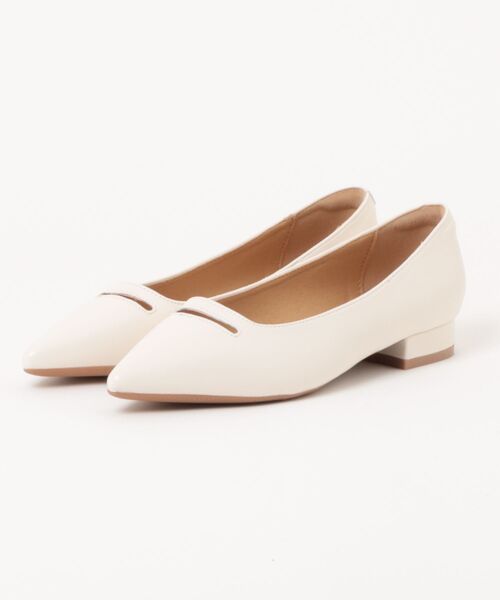 セール】踵もちもちフィットフロントカットアウトパンプス（パンプス