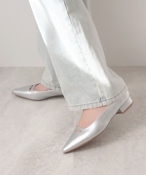 Futier land（フューティアランド）の「踵もちもちフィットフロントカットアウトパンプス（パンプス・レディース・アイボリー/ブラック/シルバー・36/37/38/39/40）」の20枚目の写真