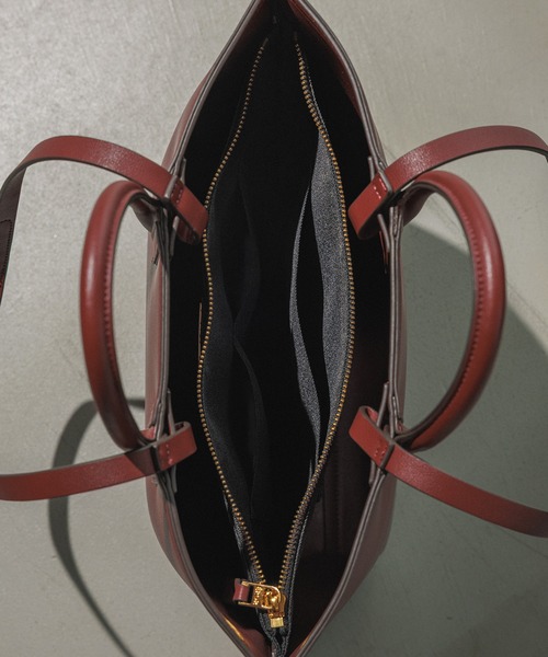 E'POR（エポール）の「【E'POR】Ree BAG Large【通勤】【A4対応】（トートバッグ・レディース・チャコールグレー/ブルー/キナリ/ベージュ/ネイビー/ラベンダー/ライトグレー/モスグリーン/オフホワイト/ピンク系その他2/ベージュ系その他2/ベージュ系その他/ワイン/ブルー系その他4/カーキ/ブラック・FREE）」の22枚目の写真