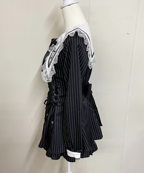 スピンドル付きクロス刺繍セットアップ 2点SET（セットアップ