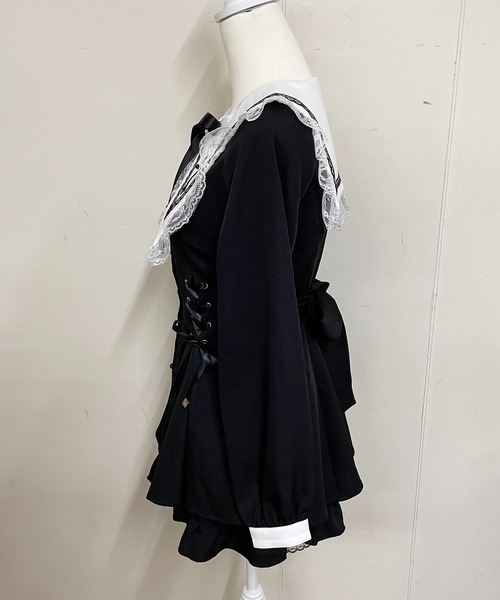 スピンドル付きクロス刺繍セットアップ 2点SET（セットアップ
