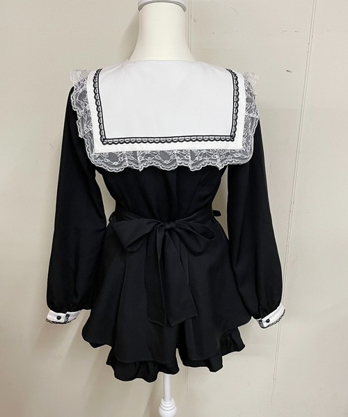 スピンドル付きクロス刺繍セットアップ 2点SET（セットアップ