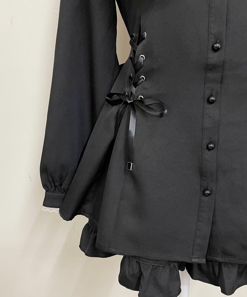 MA*RS(アメーバーマーズ)の「スピンドル付きクロス刺繍セットアップ 2点SET(セットアップ・レディース・ブラック/ブラック×ホワイト・LARGE/FREE)」の20枚目の写真
