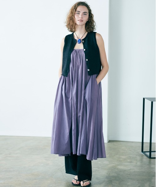 organic cotton 2way camisole dress（ワンピース）｜WALANCE