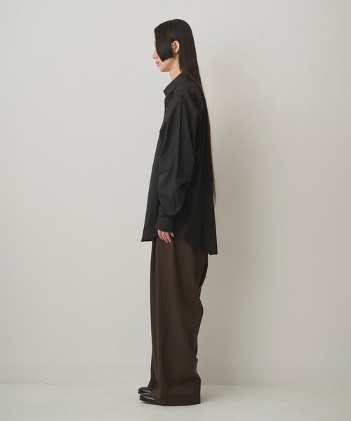 Juha（ユハ）の「AIR LAWN L/S SHIRT（シャツ/ブラウス・メンズ・ブラック/グレイッシュベージュ/ホワイト・3/4）」の9枚目の写真