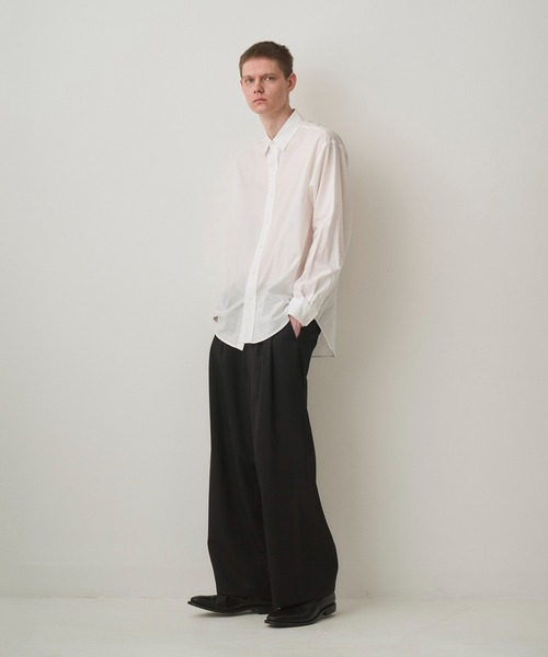Juha（ユハ）の「AIR LAWN L/S SHIRT（シャツ/ブラウス・メンズ・ブラック/グレイッシュベージュ/ホワイト・3/4）」の15枚目の写真