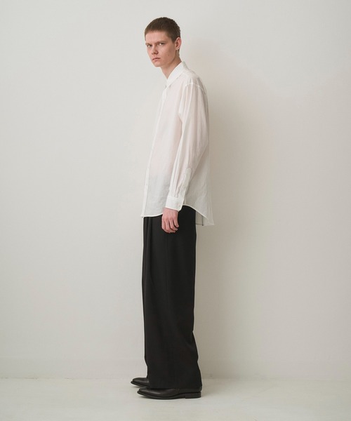 Juha（ユハ）の「AIR LAWN L/S SHIRT（シャツ/ブラウス・メンズ・ブラック/グレイッシュベージュ/ホワイト・3/4）」の16枚目の写真