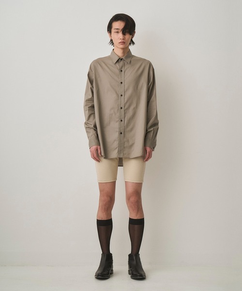 Juha（ユハ）の「AIR LAWN L/S SHIRT（シャツ/ブラウス・メンズ・ブラック/グレイッシュベージュ/ホワイト・3/4）」の11枚目の写真