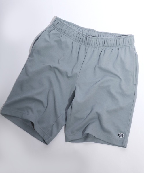 DISCUS（ディスカス）の「DISCUS/ディスカス COOLMAX 吸水速乾 ワンポイントロゴ刺繍 スウェットショートパンツ ハーフパンツ（その他パンツ・メンズ・スミクロ/ベージュ/ブラック/ブルーグリーン/サックスブルー/アッシュグレー・M/L/LL）」の5枚目の写真