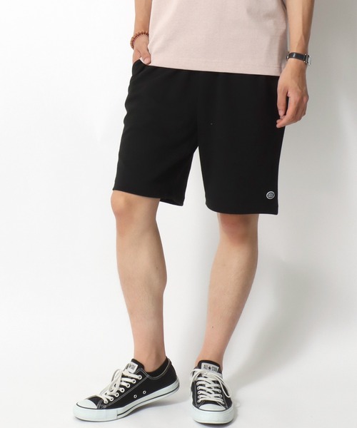 DISCUS（ディスカス）の「DISCUS/ディスカス COOLMAX 吸水速乾 ワンポイントロゴ刺繍 スウェットショートパンツ ハーフパンツ（その他パンツ・メンズ・スミクロ/ベージュ/ブラック/ブルーグリーン/サックスブルー/アッシュグレー・M/L/LL）」の13枚目の写真