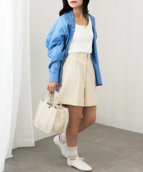 A by MAGASIN DE MODE(エーバイマガジンデモード)の「【A by MAGASIN DE MODE】e.e.p.スクエアプチトート SNBD(トートバッグ・レディース・グレー/アイボリー/ブラック/ネイビー・FREE)」の7枚目の写真