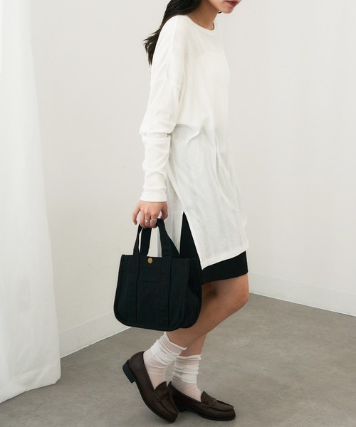 A by MAGASIN DE MODE(エーバイマガジンデモード)の「【A by MAGASIN DE MODE】e.e.p.スクエアプチトート SNBD(トートバッグ・レディース・グレー/アイボリー/ブラック/ネイビー・FREE)」の11枚目の写真