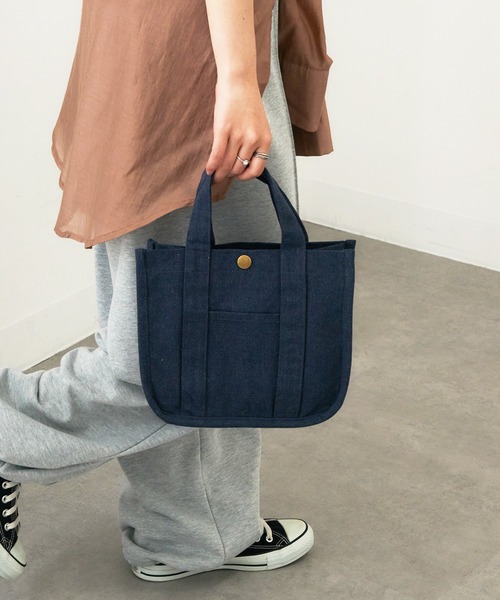 A by MAGASIN DE MODE(エーバイマガジンデモード)の「【A by MAGASIN DE MODE】e.e.p.スクエアプチトート SNBD(トートバッグ・レディース・グレー/アイボリー/ブラック/ネイビー・FREE)」の19枚目の写真