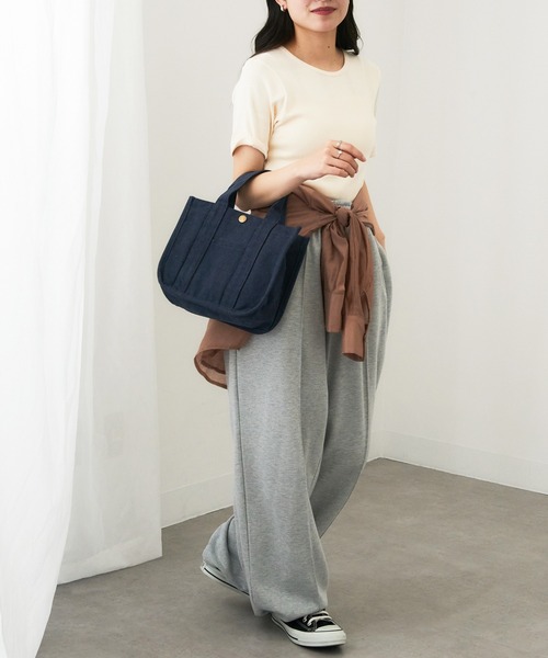 A by MAGASIN DE MODE(エーバイマガジンデモード)の「【A by MAGASIN DE MODE】e.e.p.スクエアプチトート SNBD(トートバッグ・レディース・グレー/アイボリー/ブラック/ネイビー・FREE)」の20枚目の写真