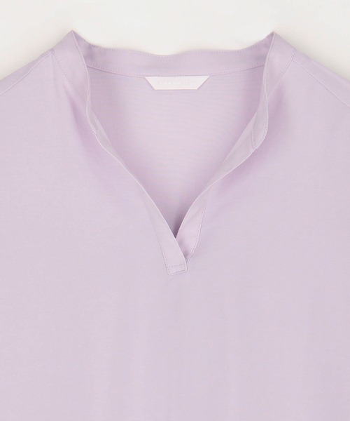 NICOLE white（ニコルホワイト）の「スキッパーパフブラウス（シャツ/ブラウス・レディース・ラベンダー/オフホワイト/ブラック/ブルー/ブラウン・FREE）」の17枚目の写真