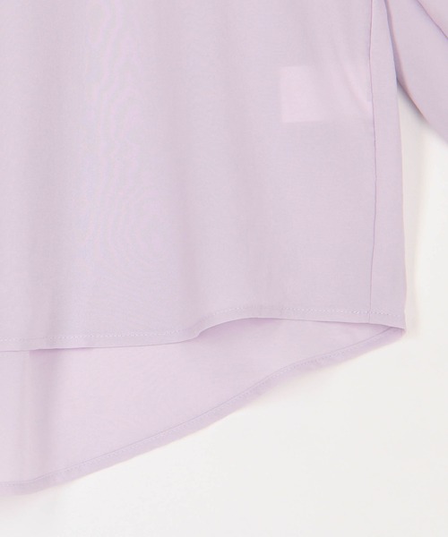 NICOLE white（ニコルホワイト）の「スキッパーパフブラウス（シャツ/ブラウス・レディース・ラベンダー/オフホワイト/ブラック/ブルー/ブラウン・FREE）」の19枚目の写真
